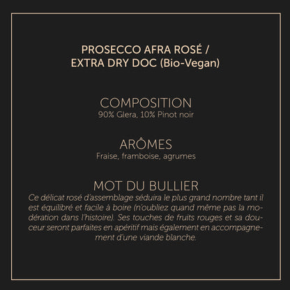 Afra - Prosecco DOC - Rosé / Extra Dry