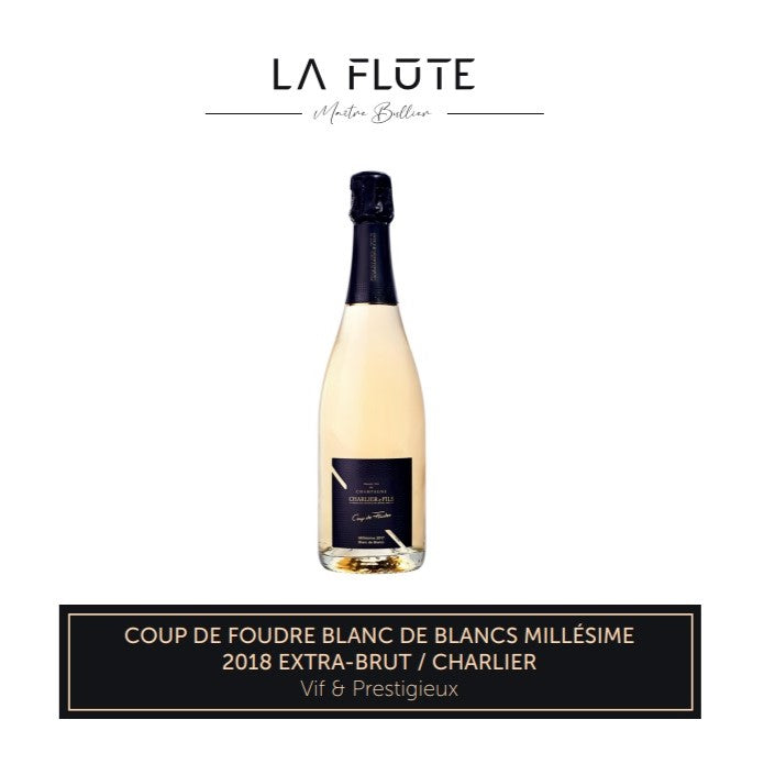 Coup de Foudre Blanc de Blancs Millésime 2018 - Charlier - Extra Brut