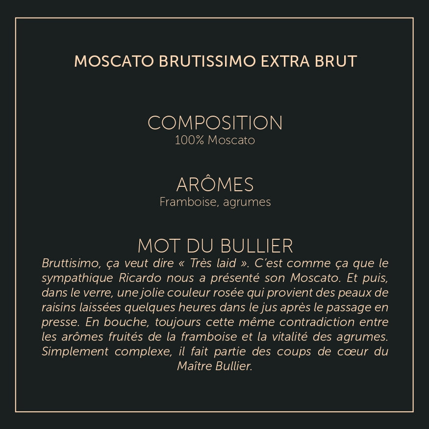 BRUTISSIMO - Moscato Rosé - Extra Brut