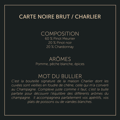 Carte Noire - Charlier - Brut