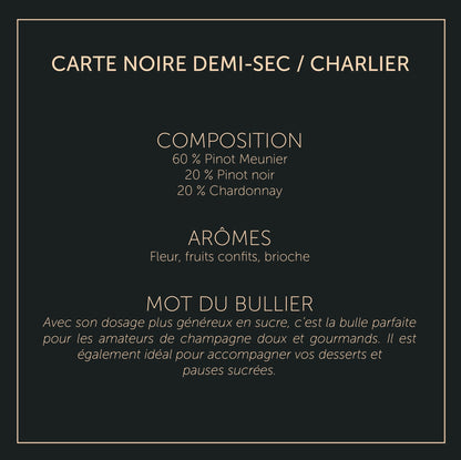 Carte Noire - Charlier - Demi-Sec