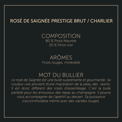 Rosé de Saignée Prestige – Charlier - Brut