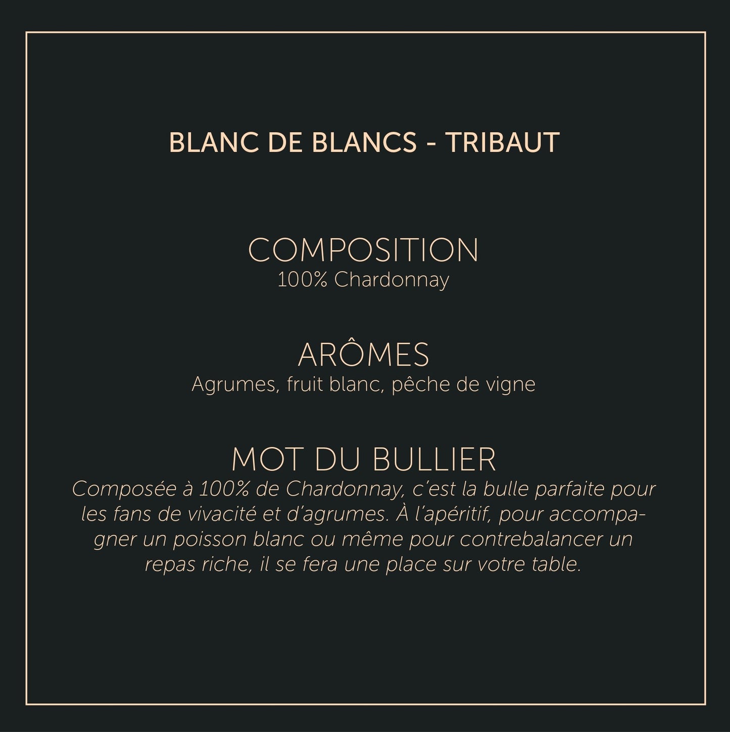 Blanc de Blancs – Tribaut - Brut