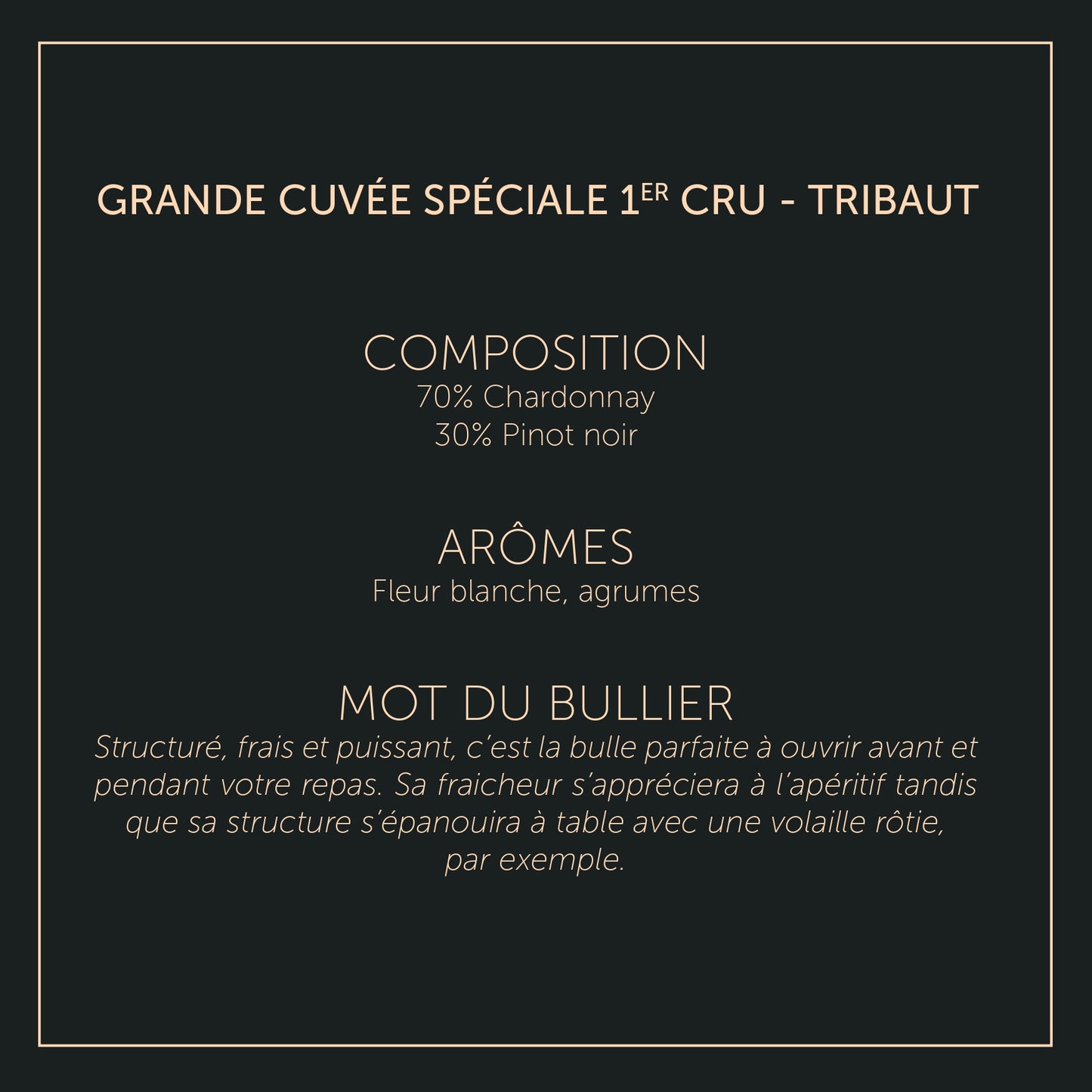 Grande Cuvée Spéciale 1er Cru - Tribaut - Brut